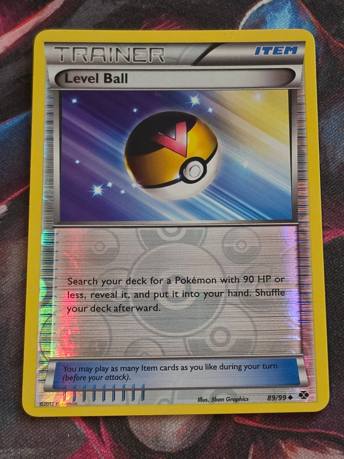 Level Ball - 89/99 - Next Destinies - Uncommon - Reverse Holo - LP - Pokemon