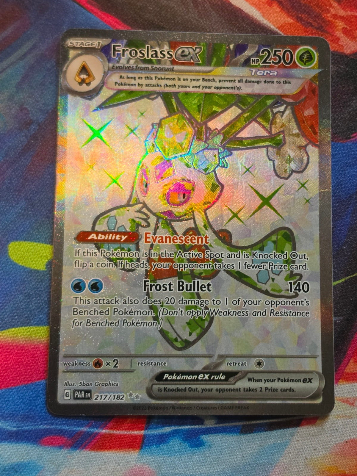 Froslass ex Ultra Rare SV04: Paradox Rift 217/182 NM Pokemon