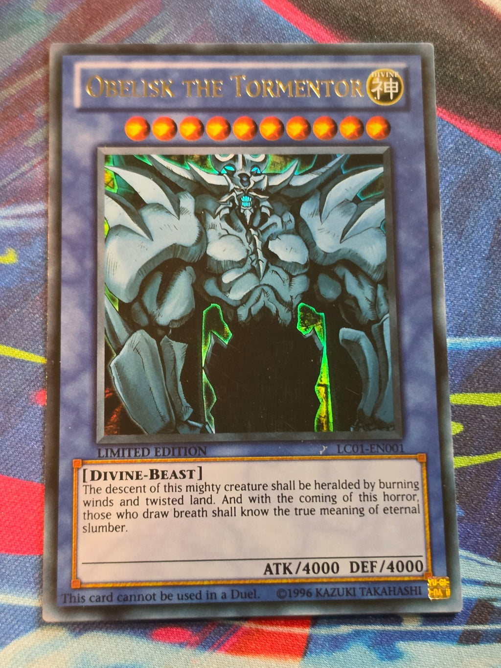 Obelisk the Tormentor (25th Anniversary Edition) Ultra Rare Legendary Collection: 25th Anniversary Edition LC01-EN001 LP