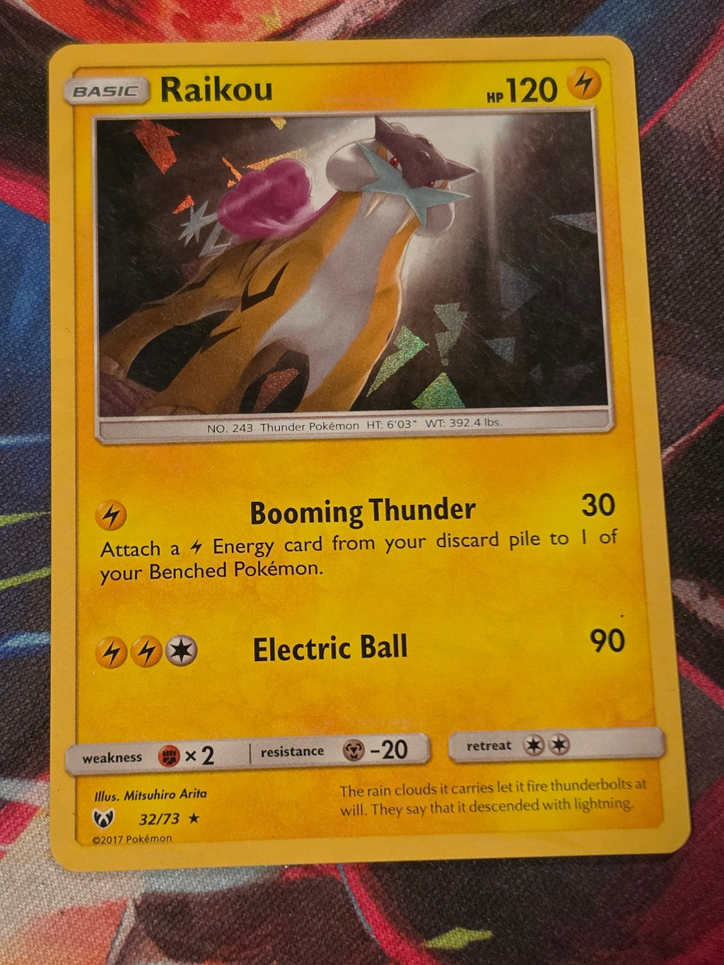 Raikou Cracked Ice Holo Holo Rare Deck Exclusives 032/073 LP Pokemon
