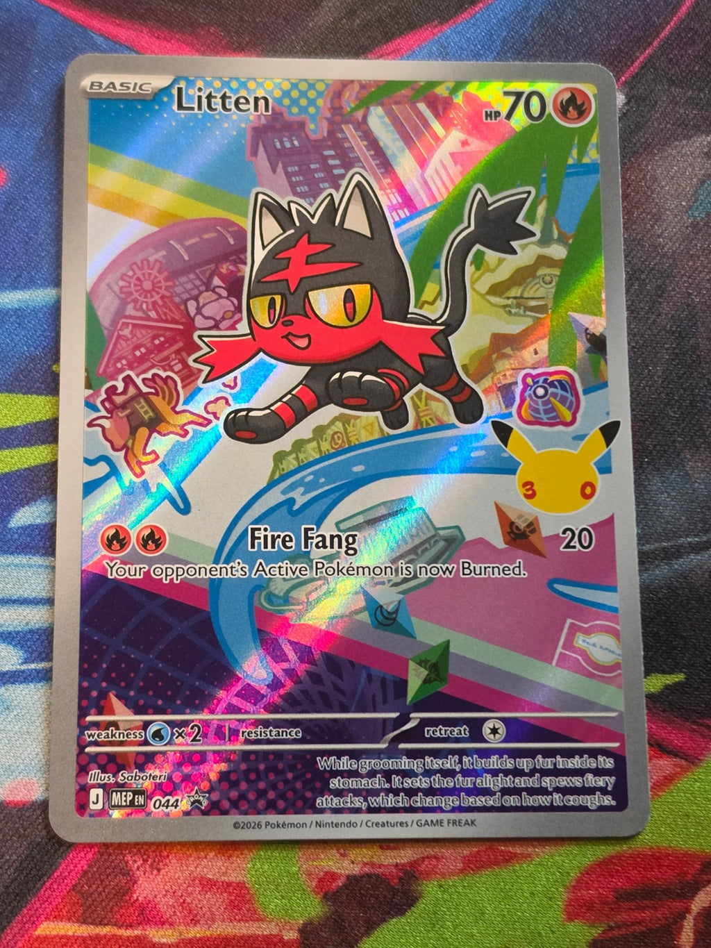 Litten Promo ME: Mega Evolution Promo 044 NM Pokemon