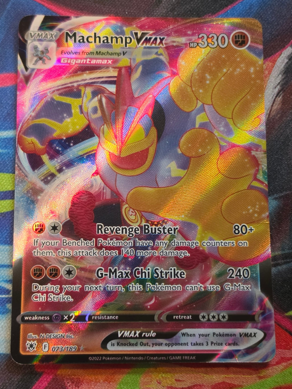 Machamp VMAX Ultra Rare SWSH10: Astral Radiance 073/189 LP+ Pokemon