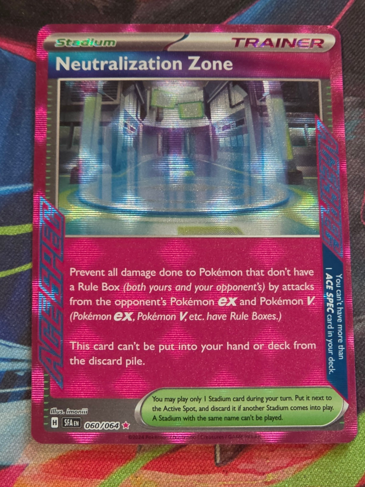 Neutralization Zone ACE SPEC Rare SV: Shrouded Fable 060/064 NM Pokemon
