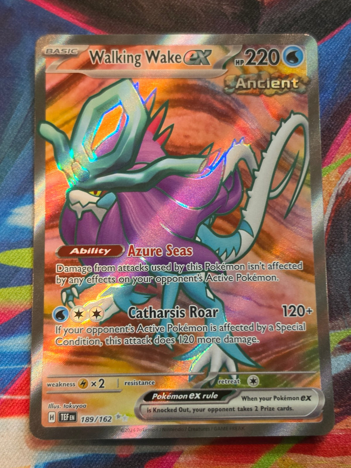 Walking Wake ex Ultra Rare SV05: Temporal Forces 189/162 NM Pokemon