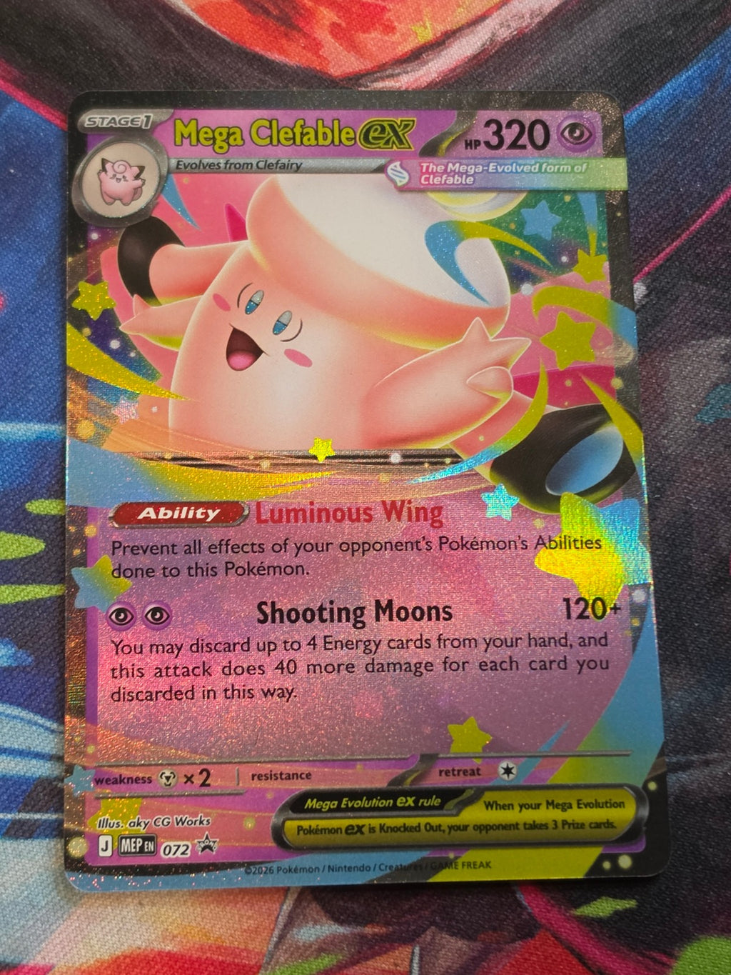 Mega Clefable ex Promo ME: Mega Evolution Promo 072 NM Pokemon