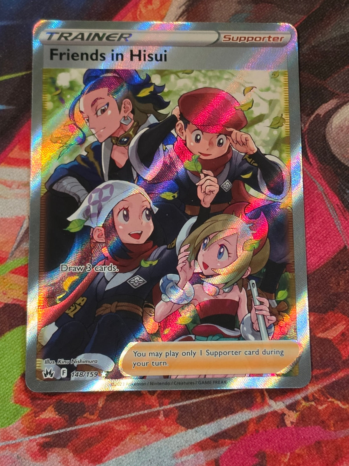 Friends in Hisui Full Art Ultra Rare Crown Zenith 148/159 NM Pokemon
