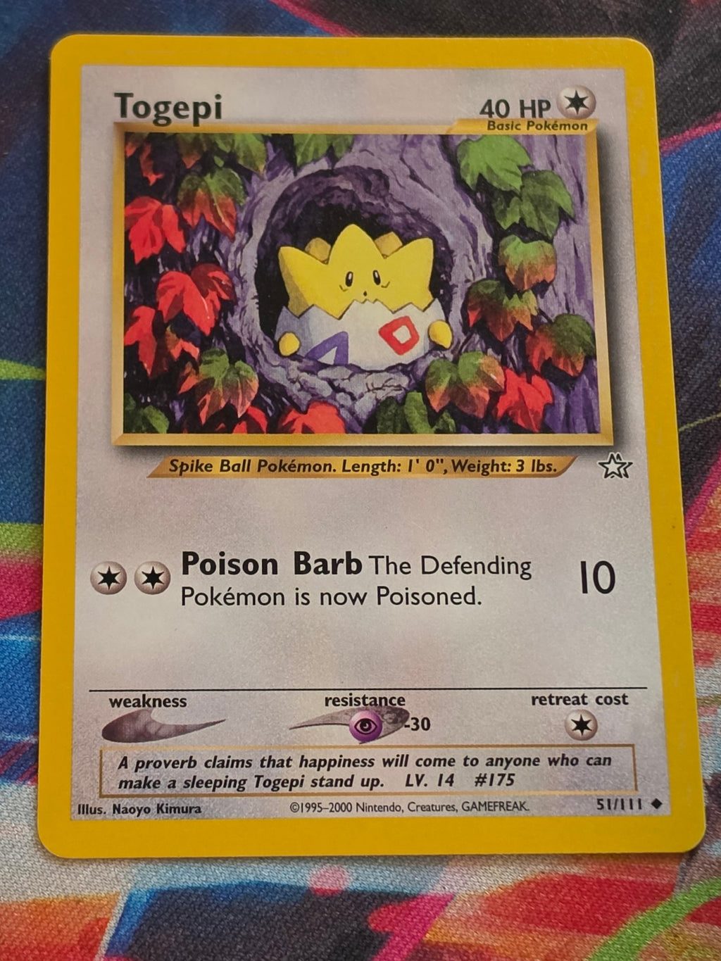 Togepi - 051/111 - Neo Genesis - Uncommon - Unlimited - NM-/LP+ Pokemon
