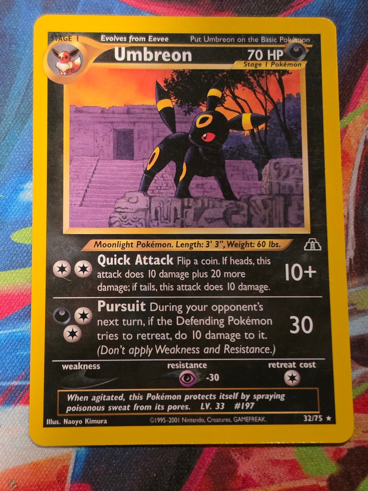 Umbreon (32) Rare Unlimited Neo Discovery 32/75 NM Pokemon