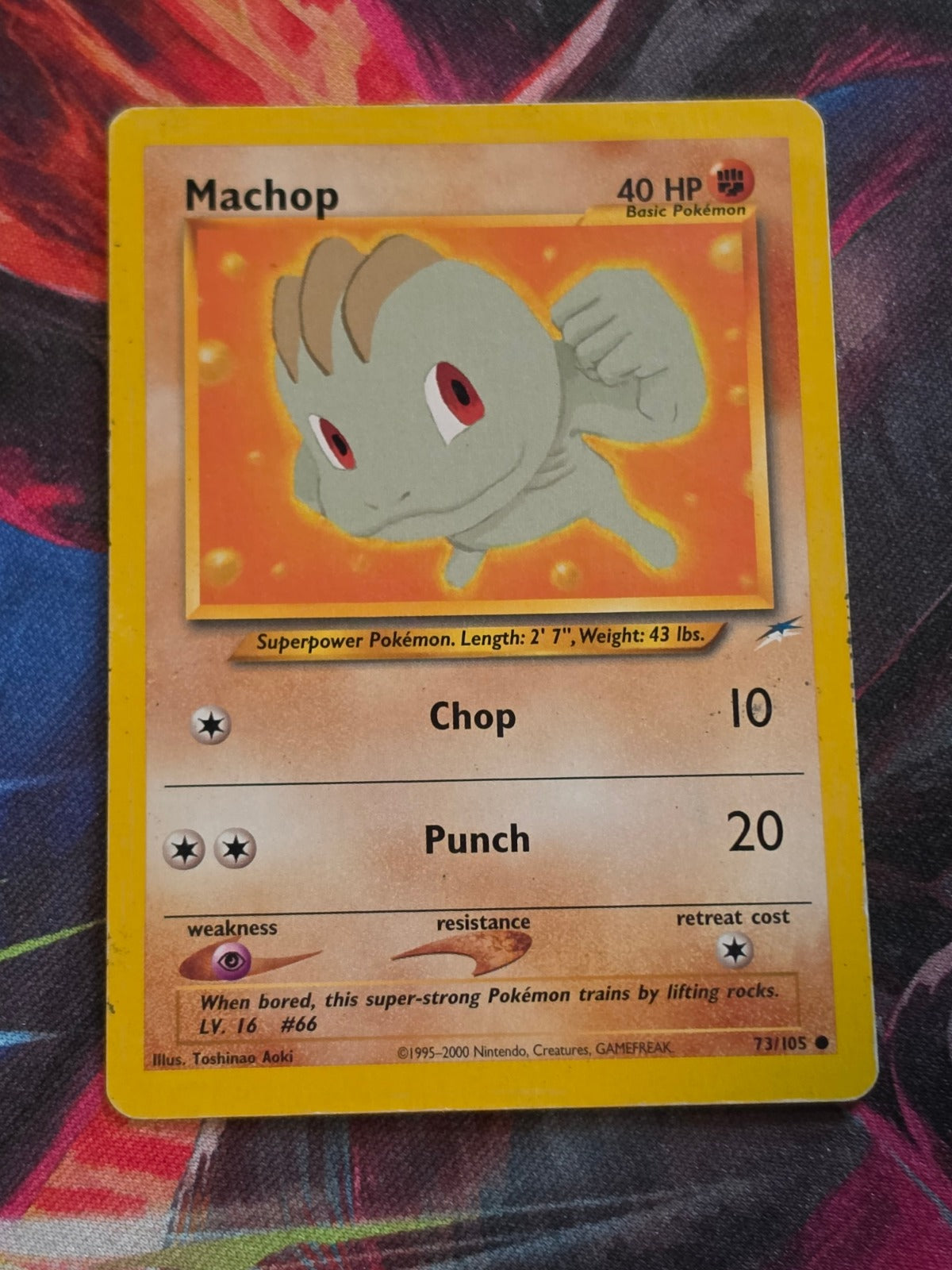 Machop - 073/105 - Neo Destiny - Common - Unlimited - MP Pokemon