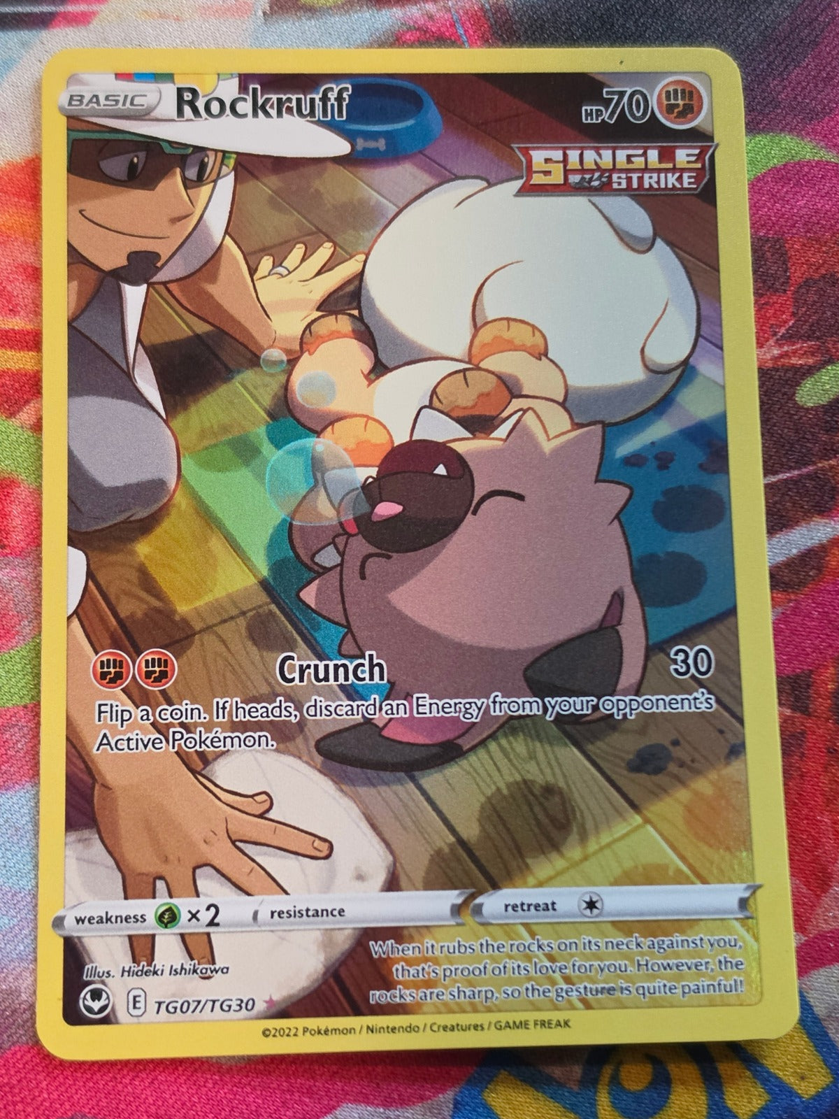 Rockruff Ultra Rare SWSH12: Silver Tempest Trainer Gallery TG07/TG30 NM Pokemon