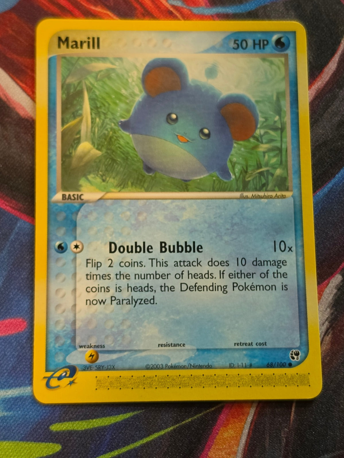 Marill - 68/100 - EX Sandstorm - Common - NM - Pokemon