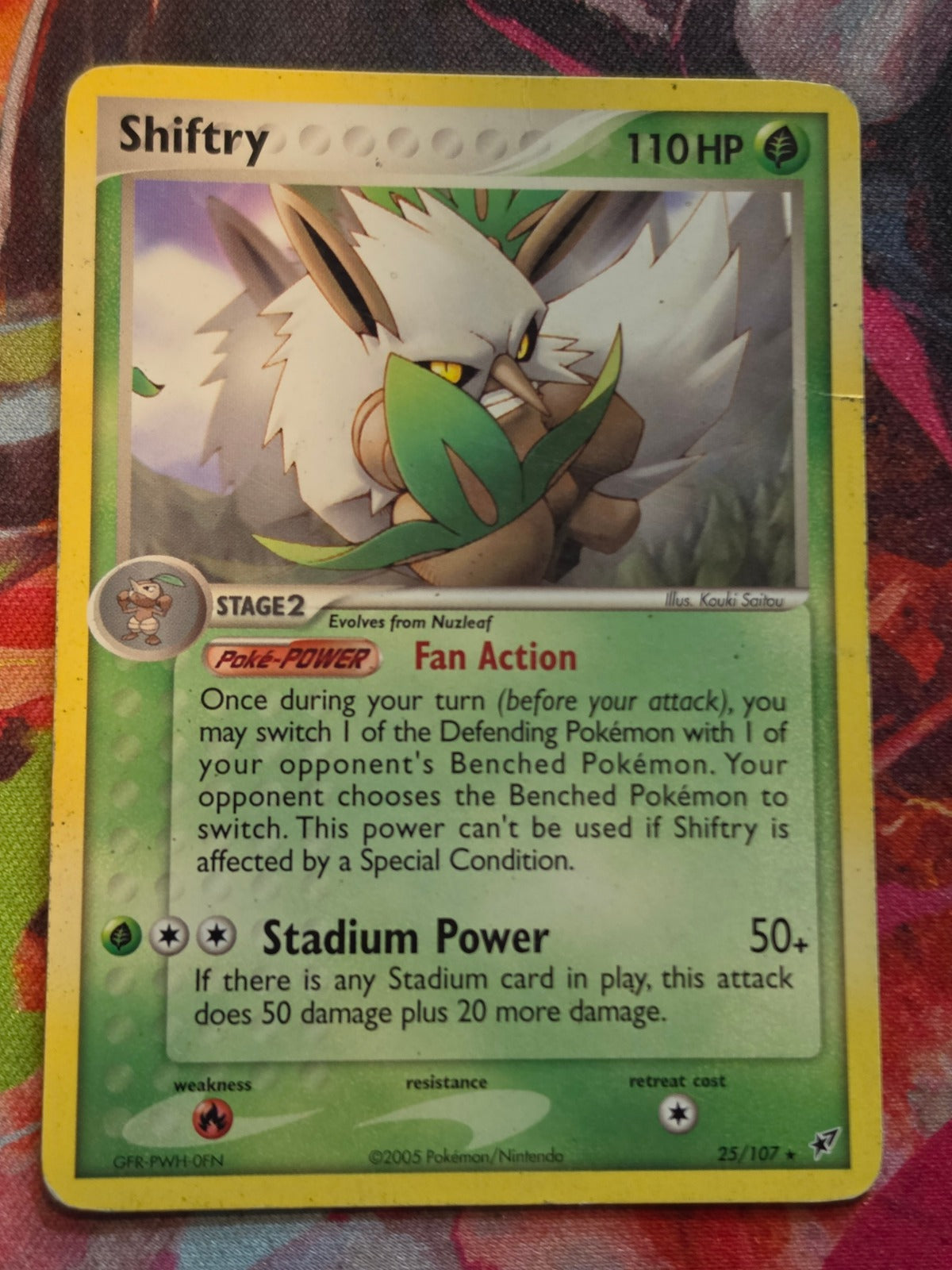 Shiftry Rare EX Deoxys 25/107 MP Pokemon