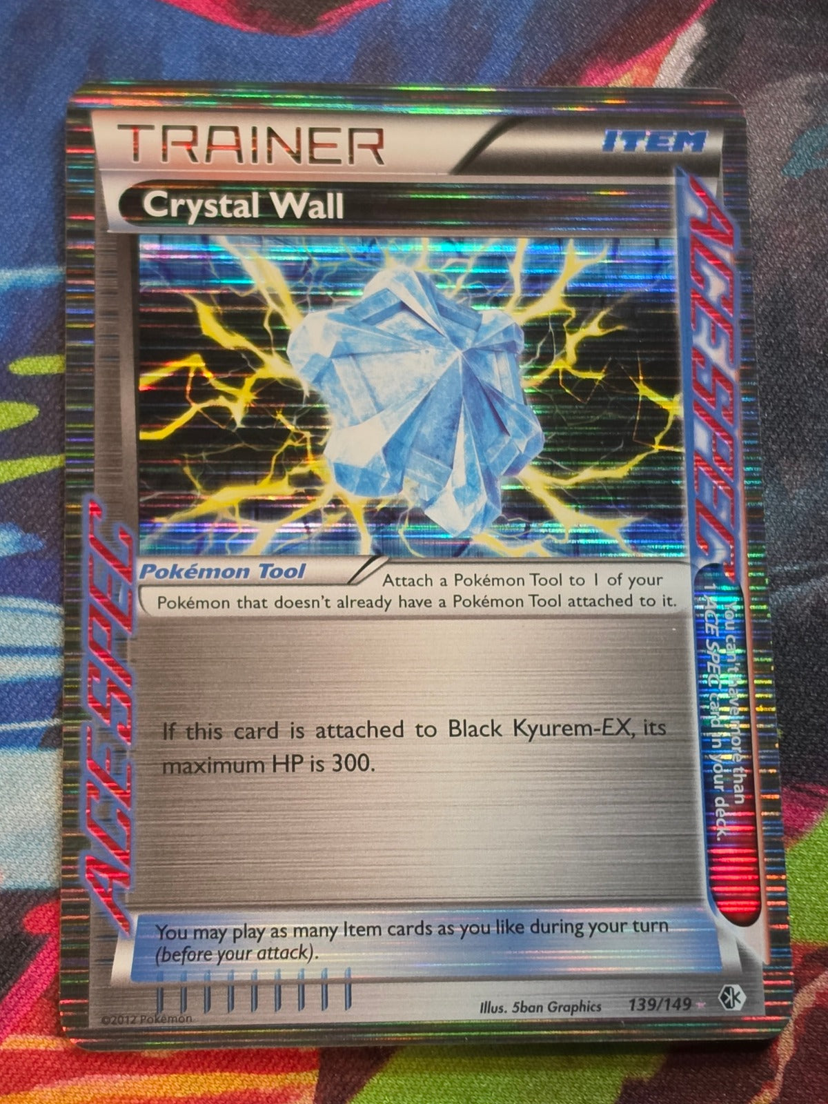 Crystal Wall Rare Ace Boundaries Crossed 139/149 NM Pokemon
