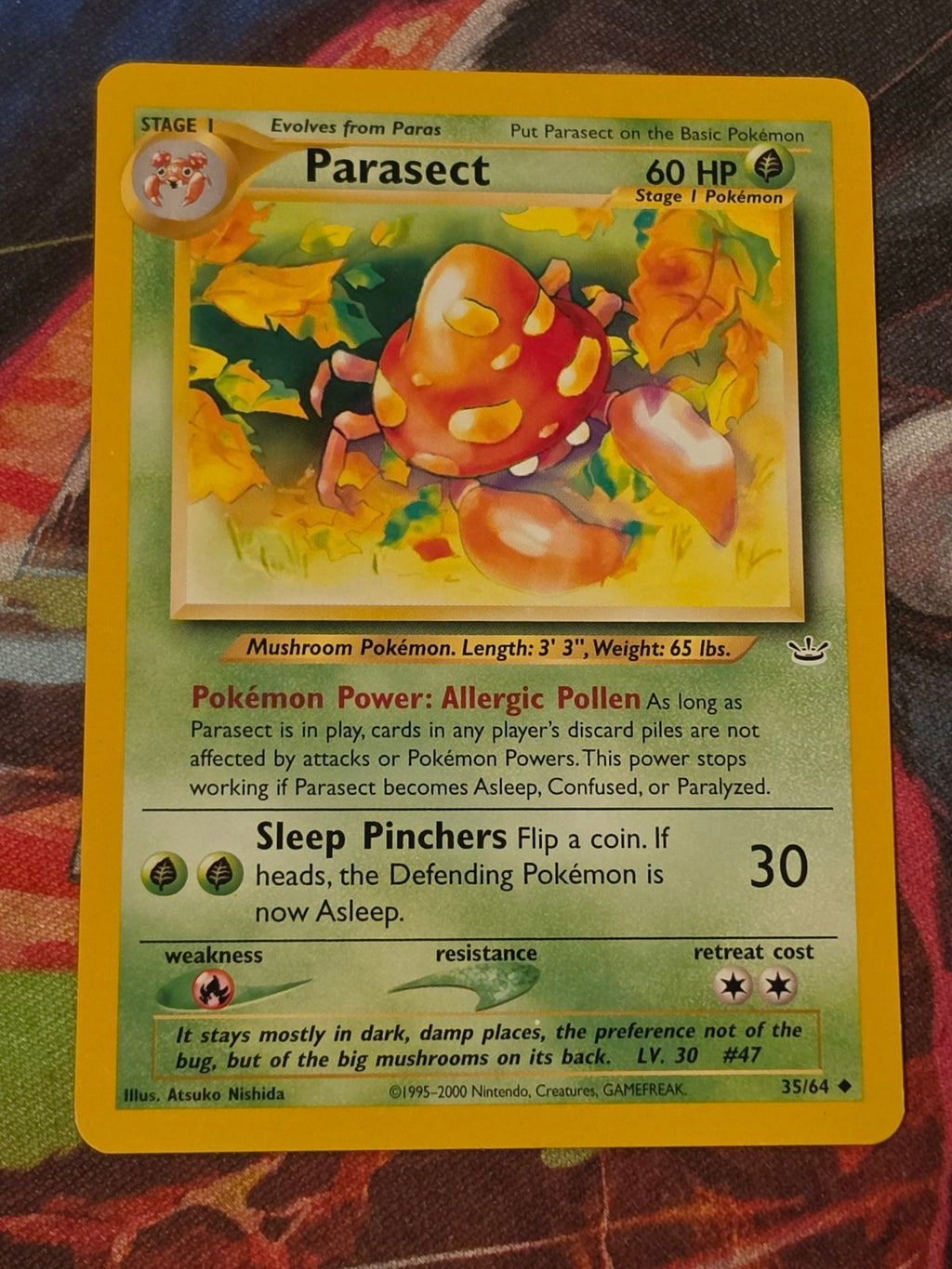 Parasect - 35/64 - Neo Revelation - Uncommon - Unlimited - LP Pokemon