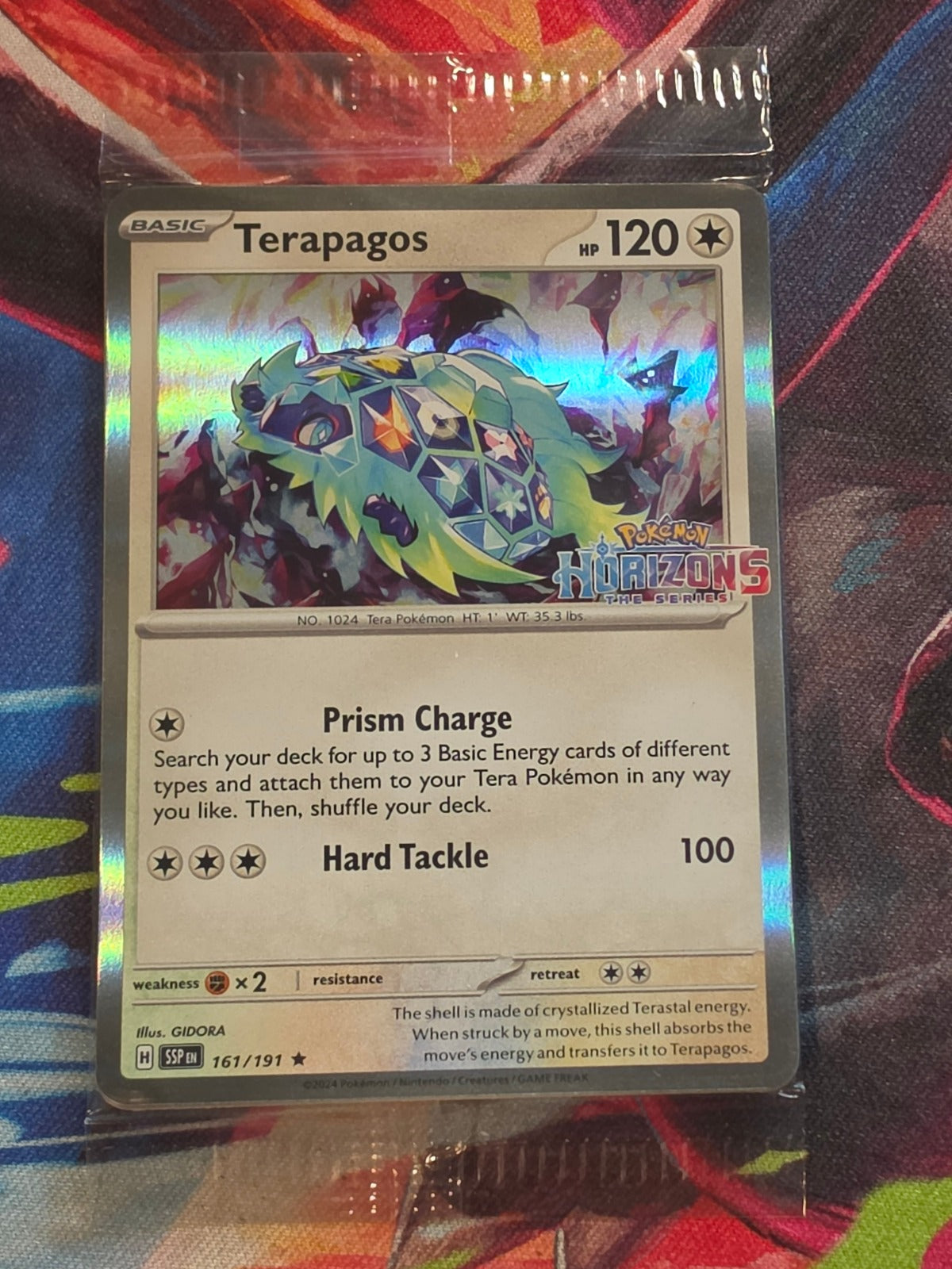 Terapagos Horizons Stamped Reverse Holo Rare Miscellaneous Cards & Products 161/191 NM SEALED Pokemon