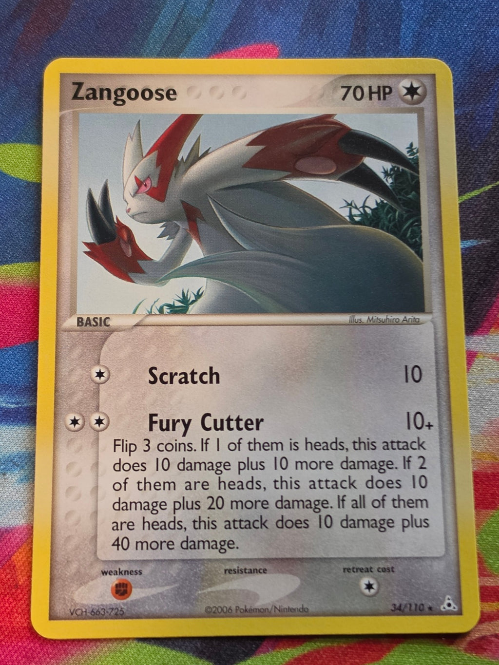 Zangoose Rare EX Holon Phantoms 34/110 NM-/LP+ Pokemon