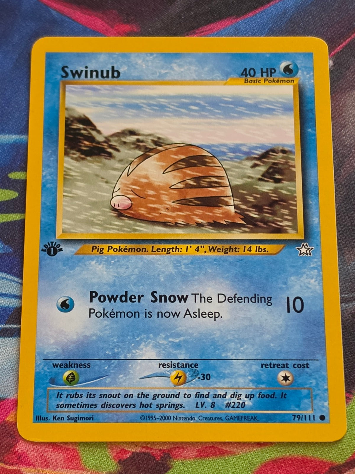 Swinub - 079/111 - Neo Genesis - Common - 1st Edition - LP+ Pokemon