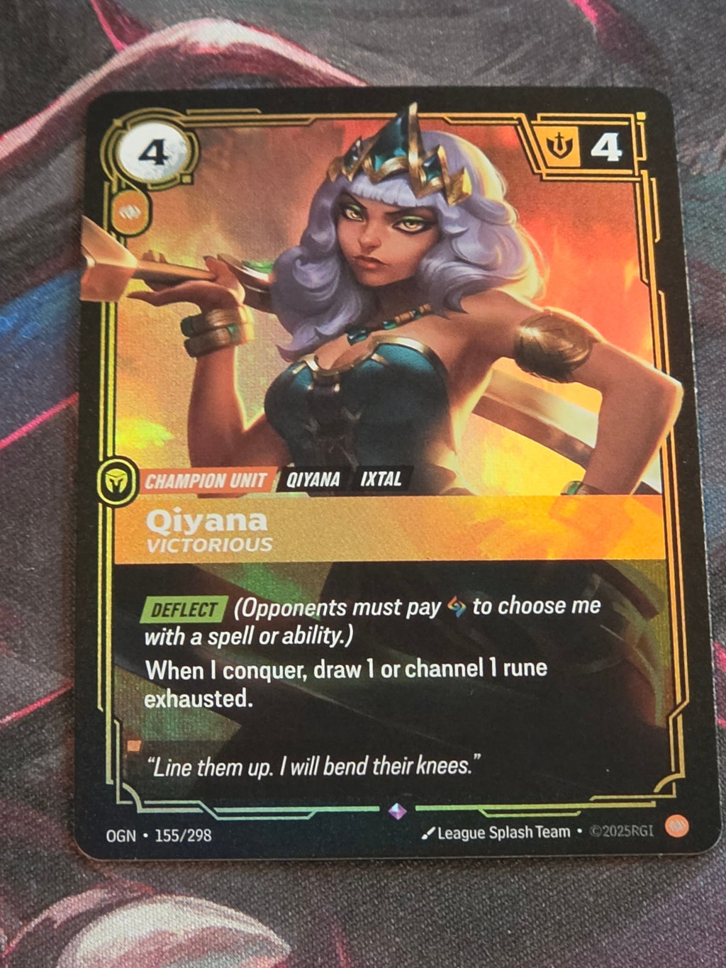 Qiyana, Victorious - 155/298 - Origins - Rare - NM