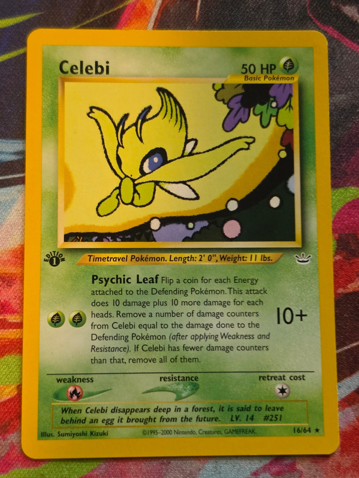 Celebi (16) Rare 1st Edition Neo Revelation 16/64 LP+ Pokemon