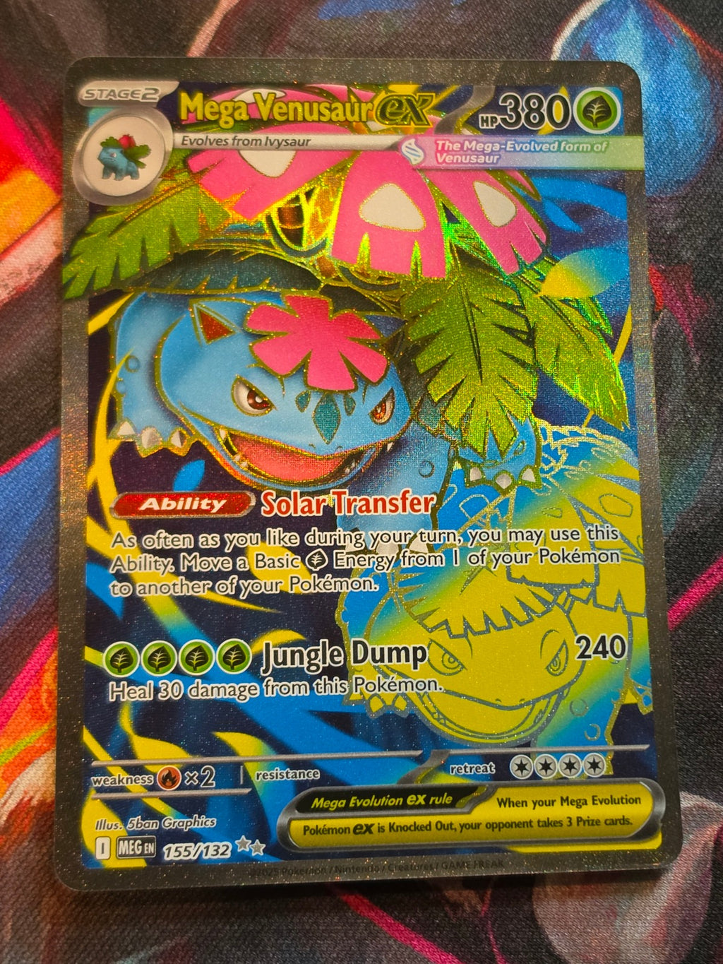 Mega Venusaur ex Ultra Rare Mega Evolution 155/132 NM Pokemon