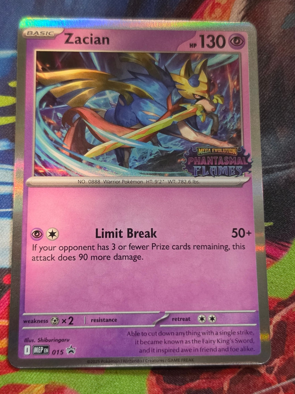 Zacian Promo ME: Mega Evolution Promo 015 NM Pokemon