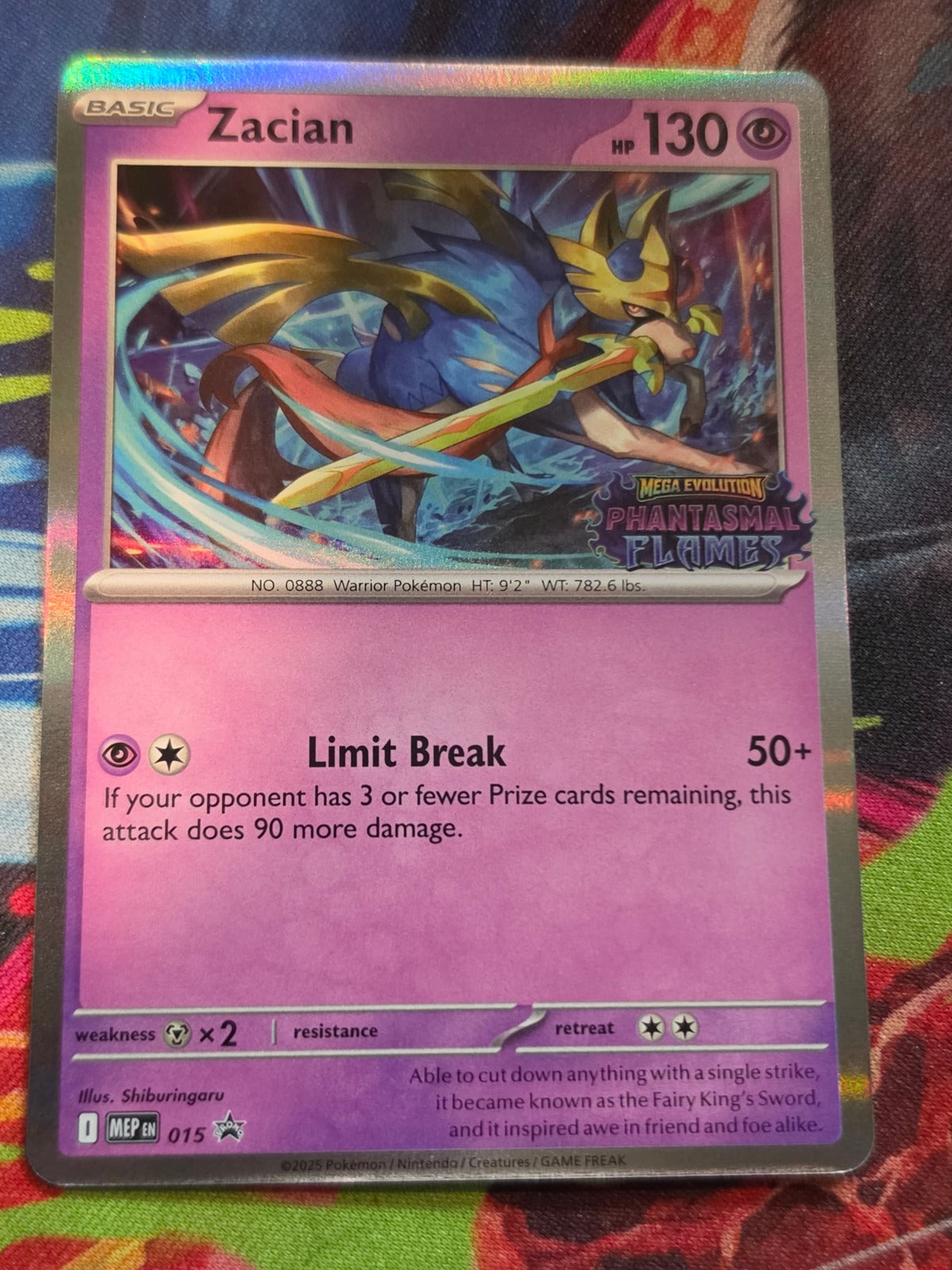 Zacian Promo ME: Mega Evolution Promo 015 NM Pokemon