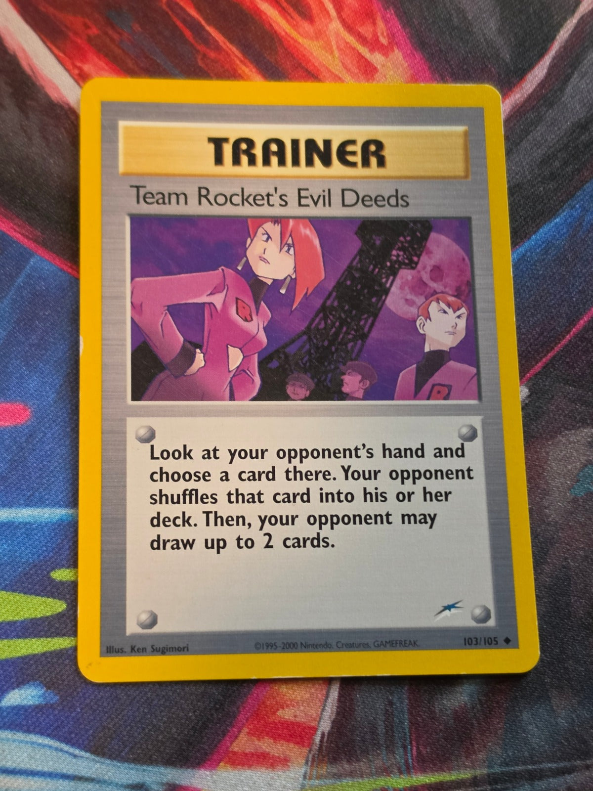 Team Rocket's Evil Deeds - 103/105 - Neo Destiny - Uncommon - Unlimited - LP Pokemon