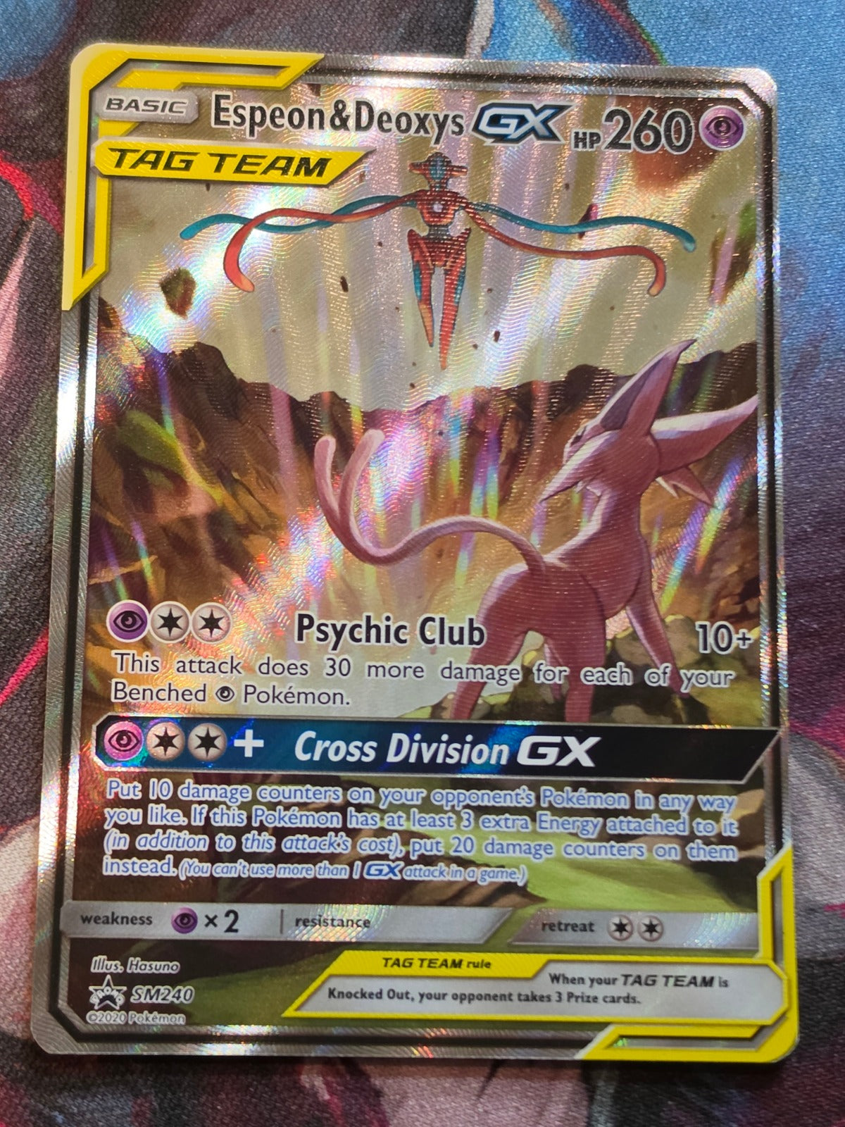 Espeon & Deoxys GX Promo SM Promos SM240 NM Pokemon