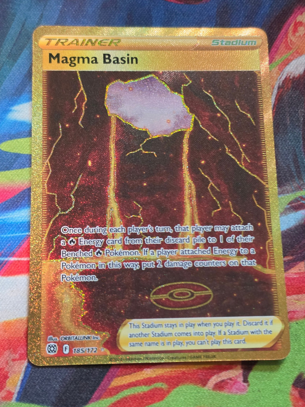 Magma Basin (Secret) Secret Rare SWSH09: Brilliant Stars 185/172 NM Pokemon