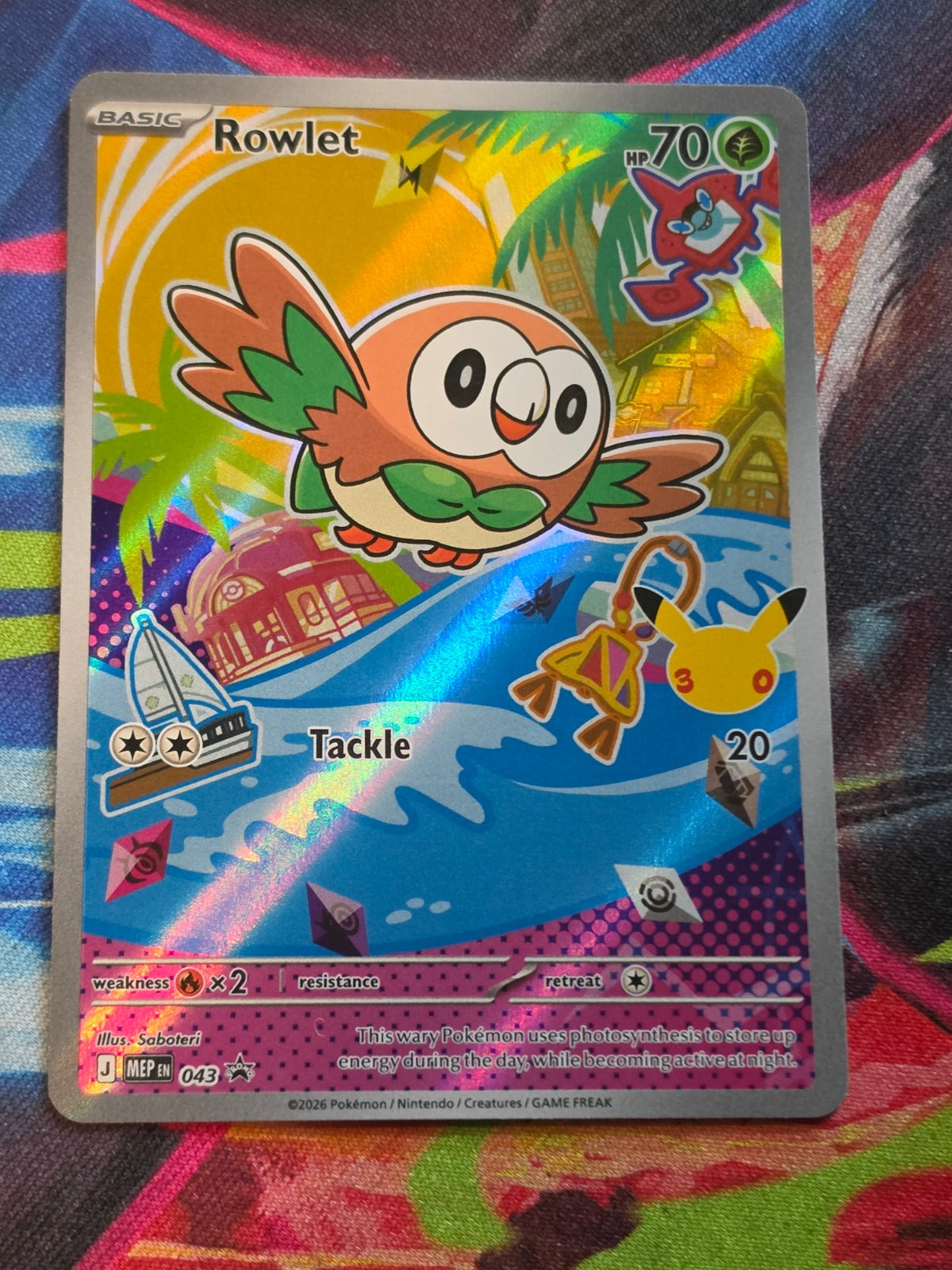 Rowlet Promo ME: Mega Evolution Promo 043 NM Pokemon