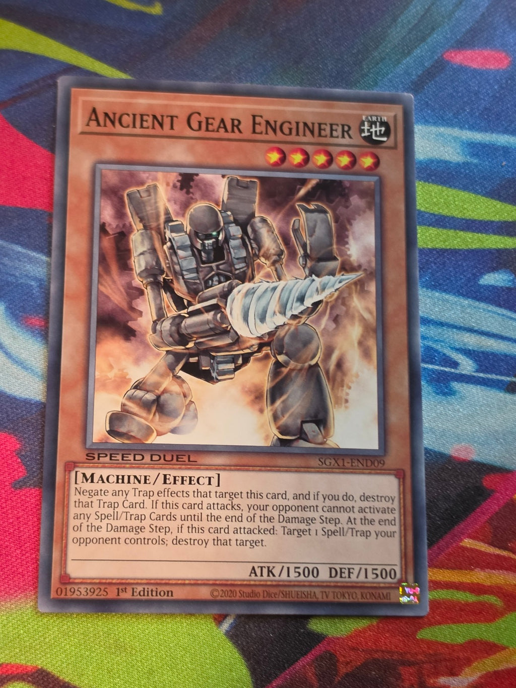 Ancient Gear Engineer Common Speed Duel GX: Duel Academy Box SGX1-END09 1st Edition LP Yu-Gi-Oh!