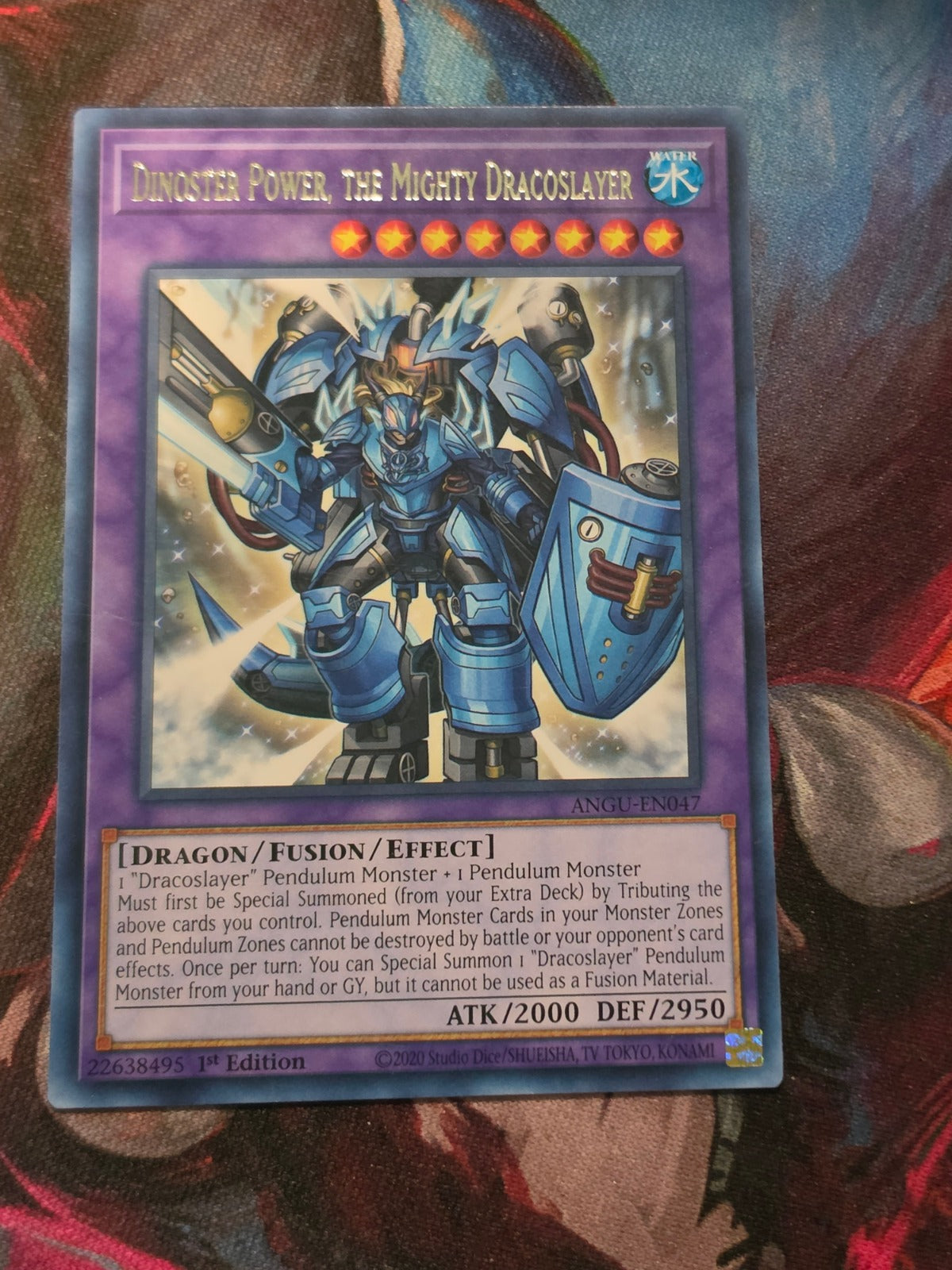 Dinoster Power, the Mighty Dracoslayer Rare Ancient Guardians ANGU-EN047 LP