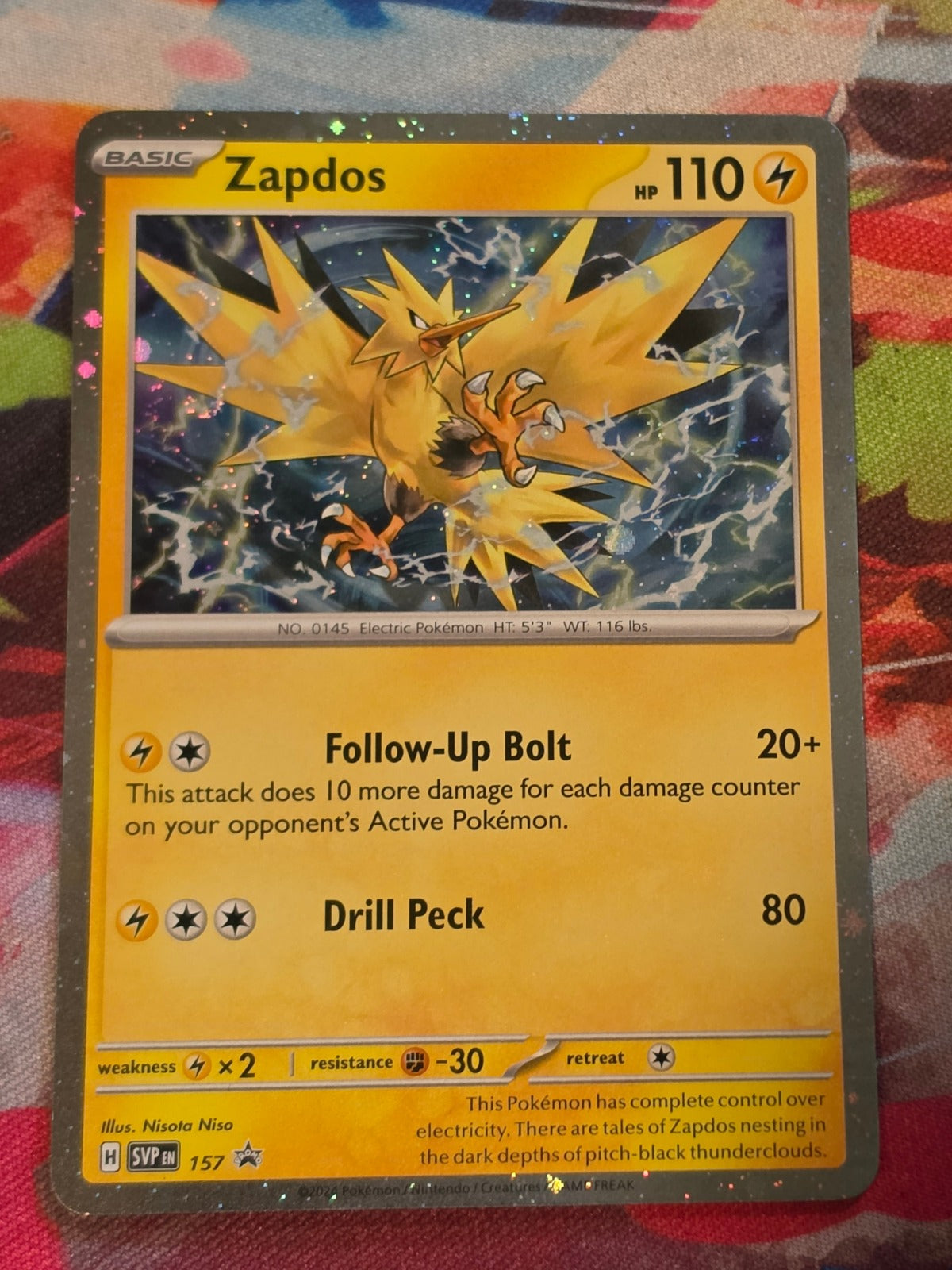 Zapdos (Cosmos Holo) Promo SV: Scarlet & Violet Promo Cards 157 NM