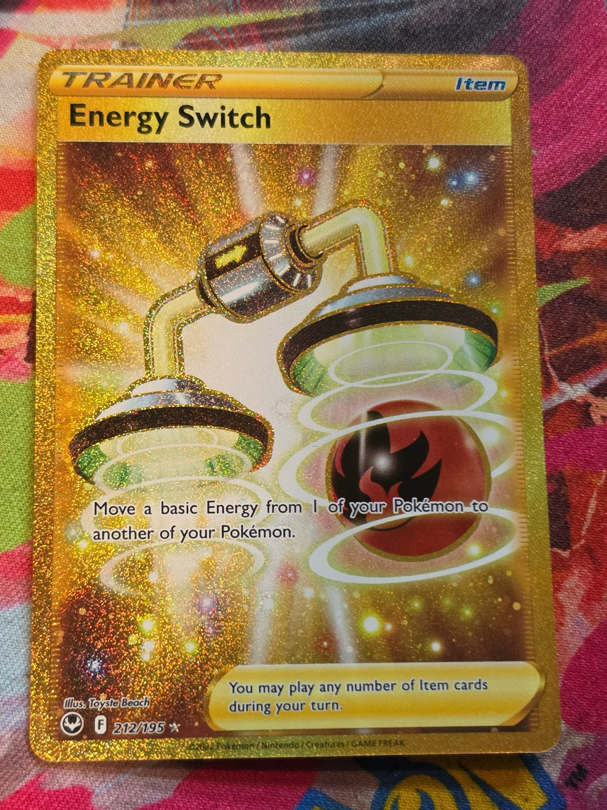 Energy Switch (Secret) Secret Rare SWSH12: Silver Tempest 212/195 NM Pokemon