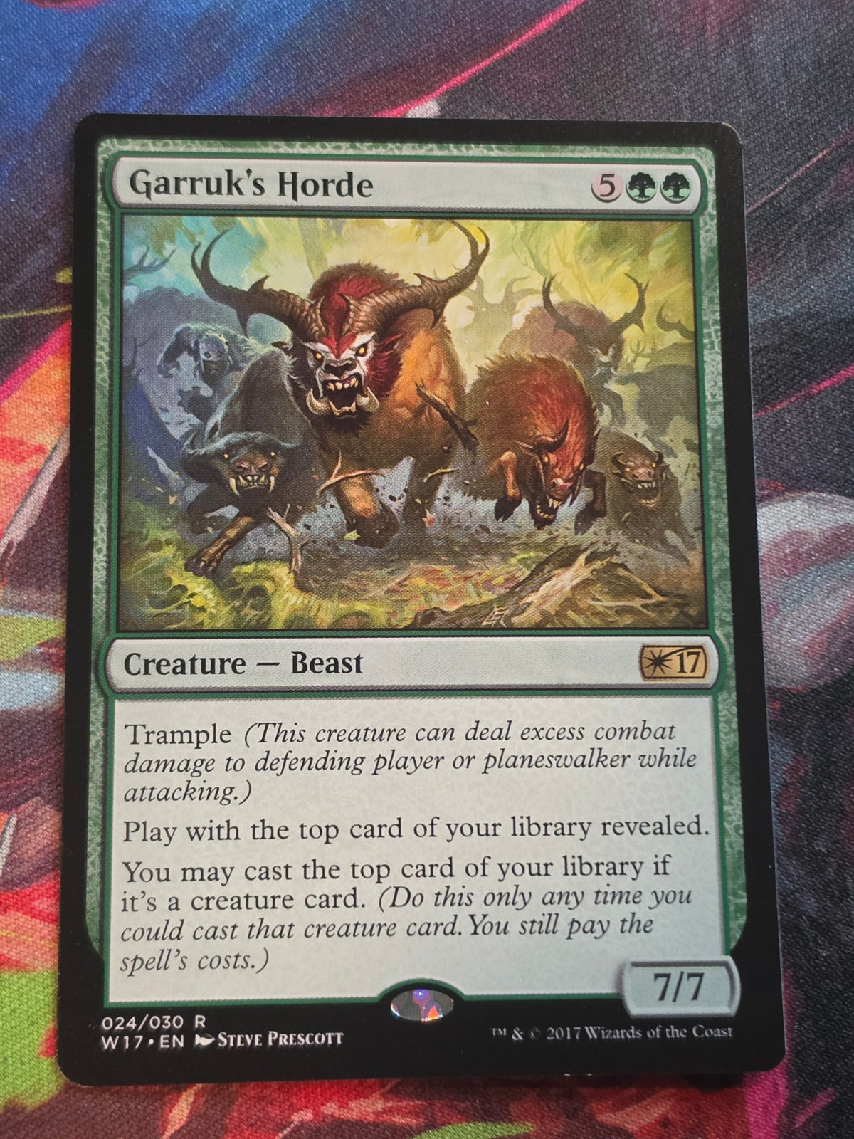 Garruk's Horde - 24 - Welcome Deck 2017 - R - LP MTG