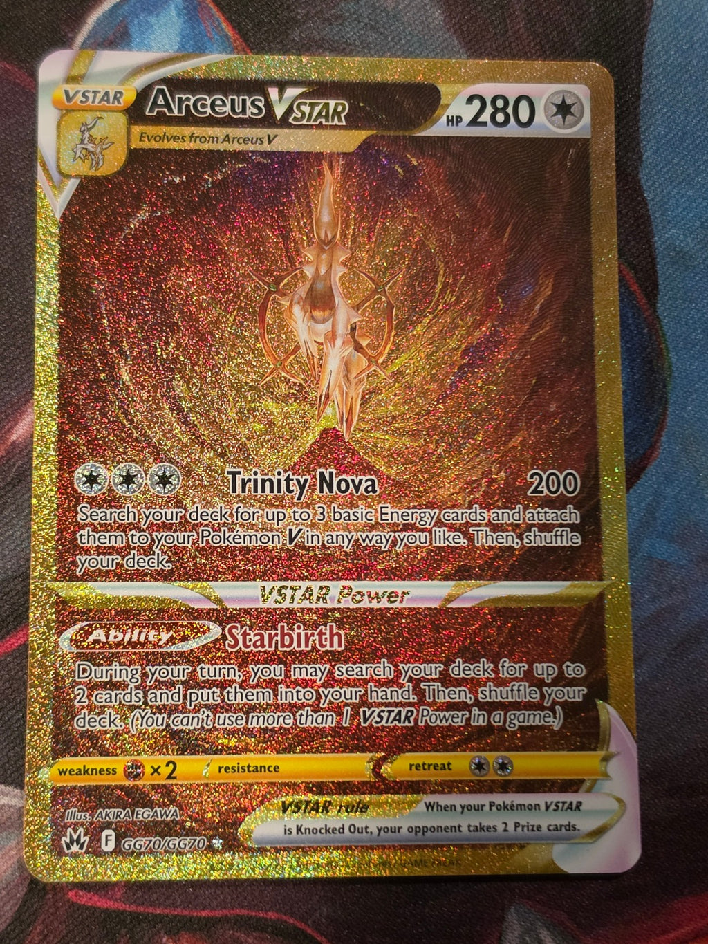 Arceus VSTAR Secret Rare Crown Zenith Galarian Gallery GG70/GG70 NM Pokemon