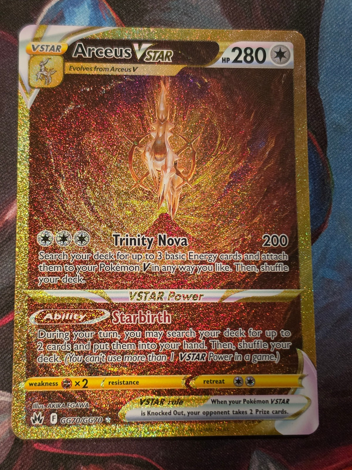 Arceus VSTAR Secret Rare Crown Zenith Galarian Gallery GG70/GG70 NM Pokemon