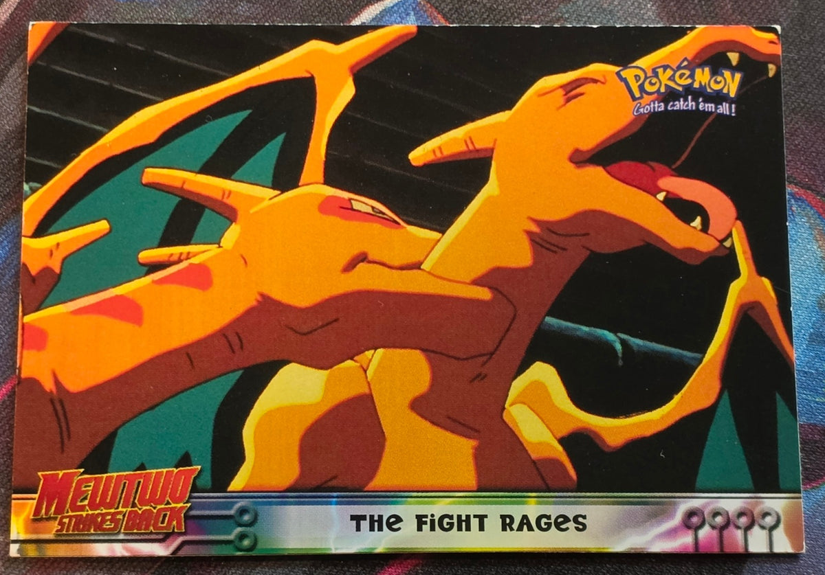 The Fight Rages #35 - 1999 Topps Pokemon The First Movie - NM - Pokemon