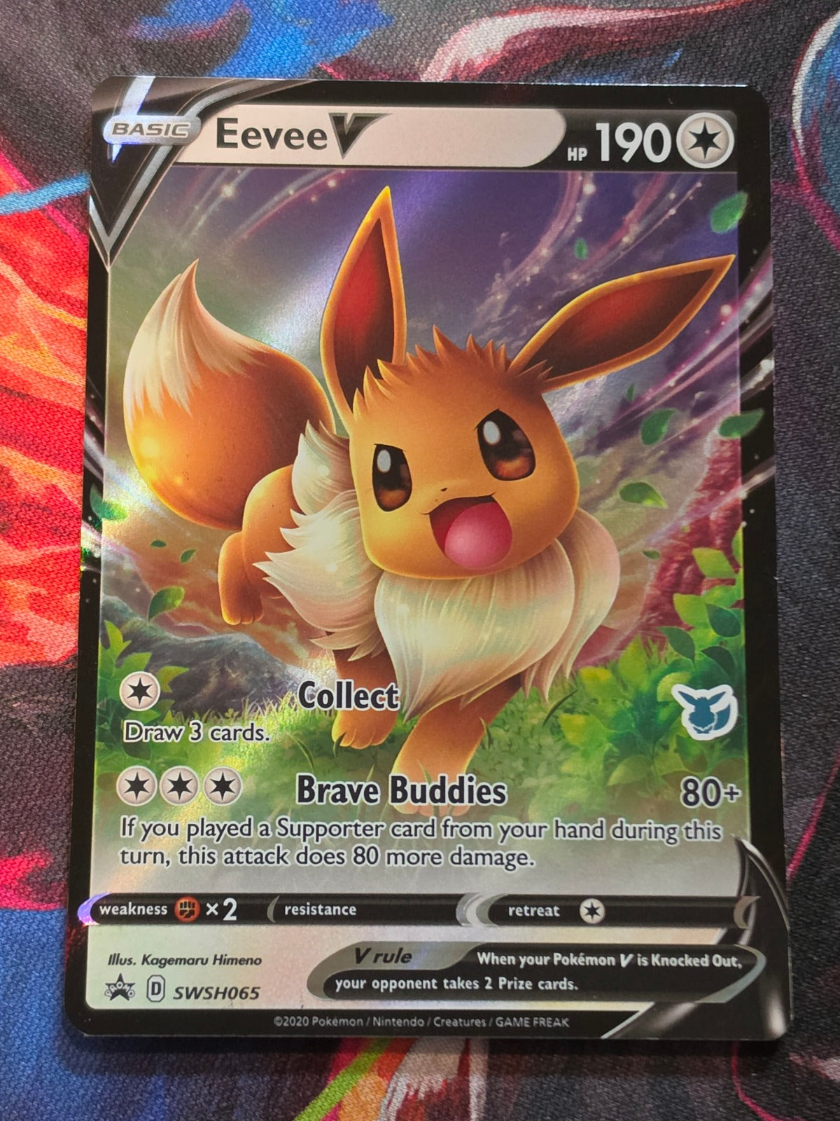Eevee V (Eevee Stamped) Promo Battle Academy 2022 SWSH065 NM Pokemon
