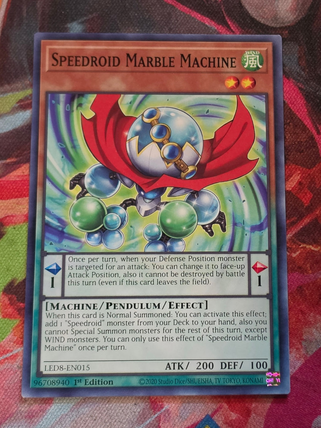 Speedroid Marble Machine Common Legendary Duelists: Synchro Storm LED8-EN015 LP