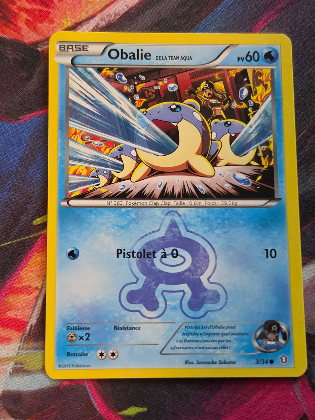 Team Aqua's Spheal - 3/34 - Double Crisis - Common - MP - French Pokemon