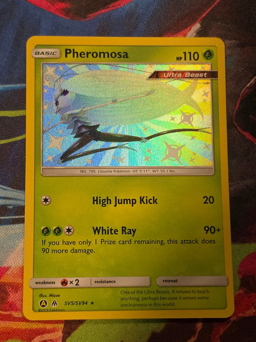Pheromosa Shiny Holo Rare Hidden Fates: Shiny Vault SV5/SV94 NM Pokemon