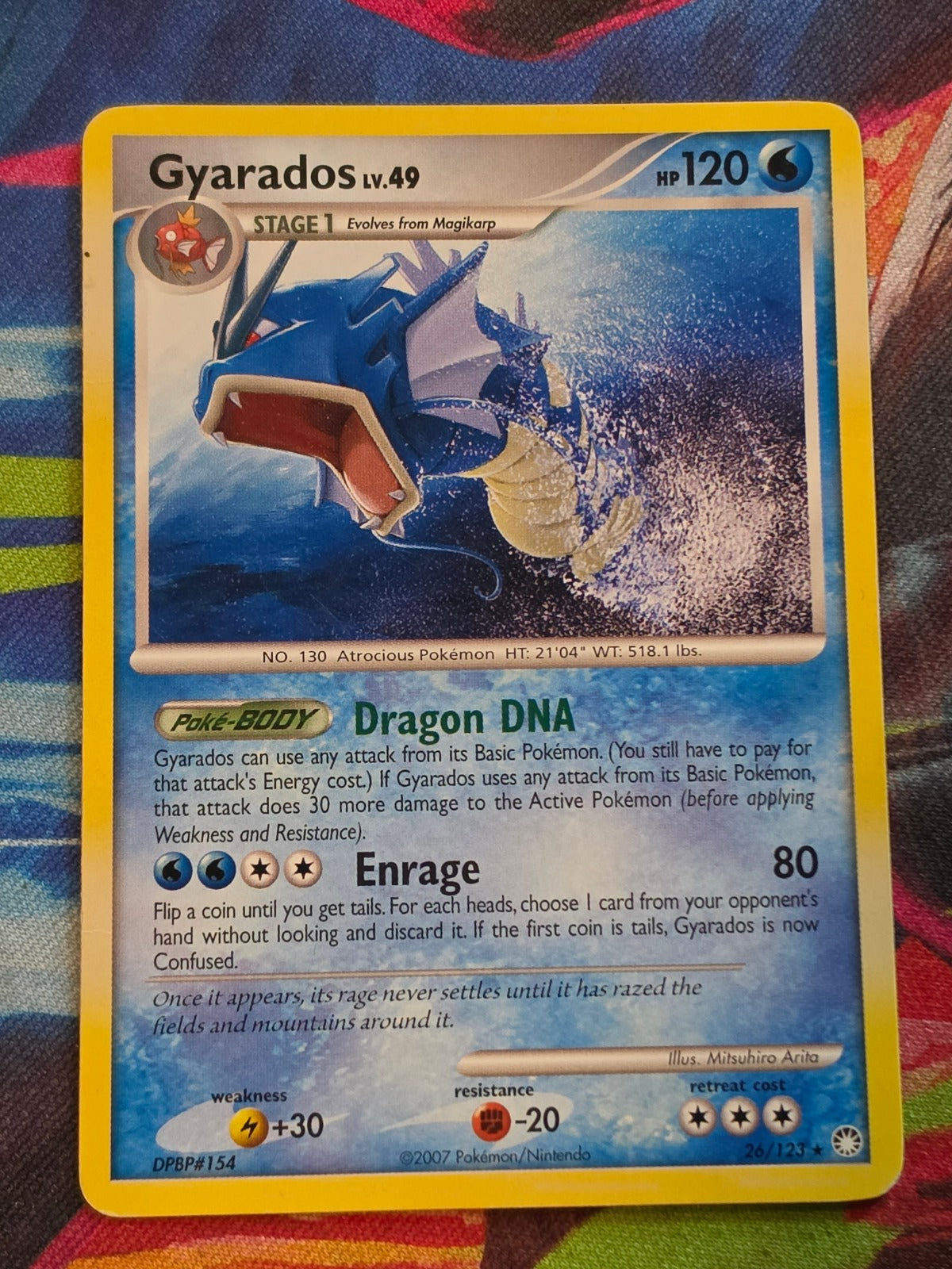 Gyarados Rare Mysterious Treasures 26/123 MP Pokemon