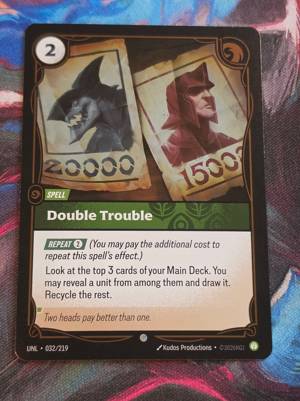 Double Trouble - 032/219 - Unleashed - Common - NM