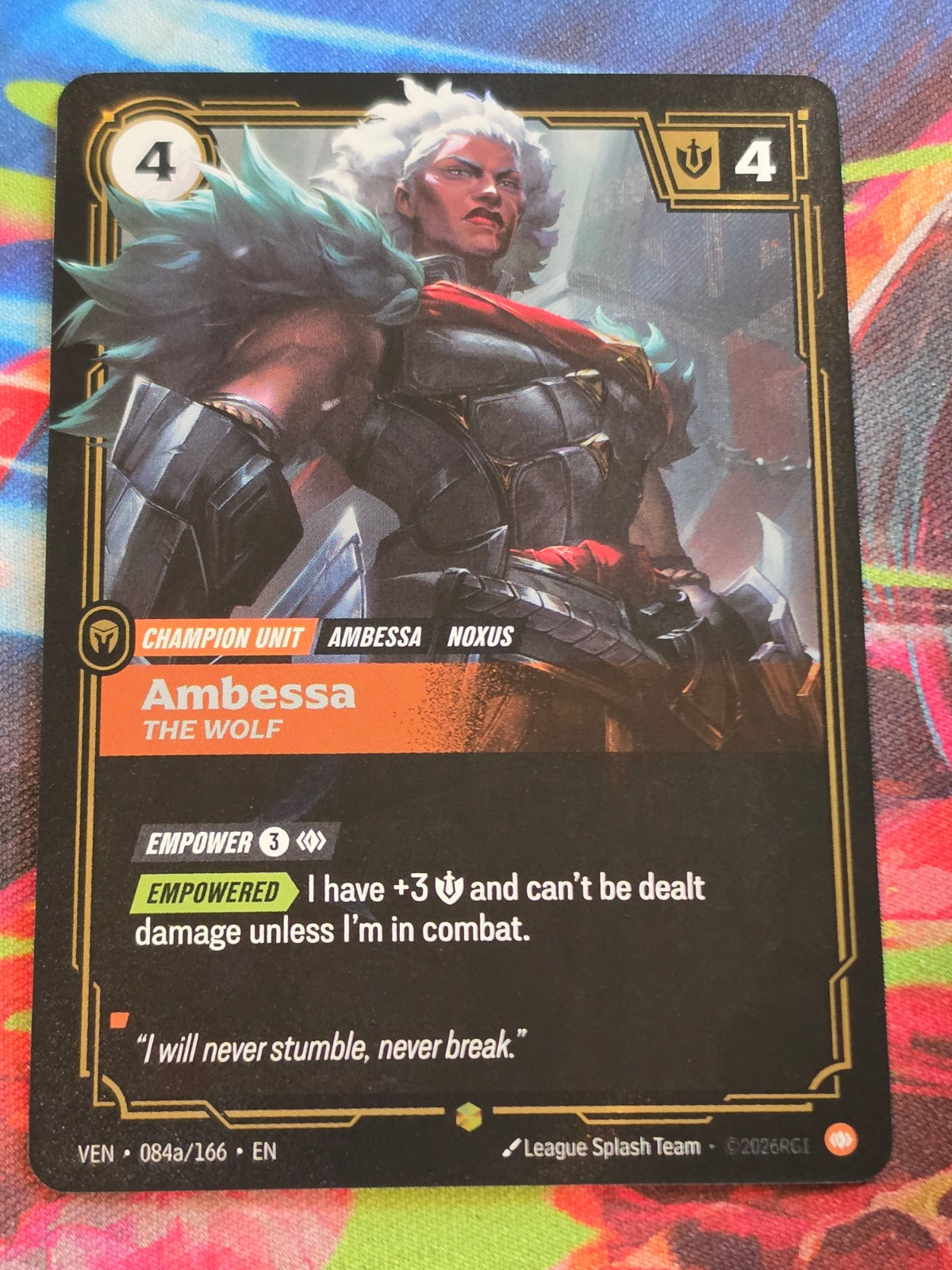 Ambessa, The Wolf (Alternate Art) - 084a/166 - Vendetta - Showcase - NM