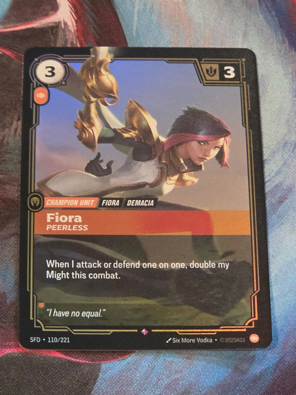 Fiora, Peerless - 110/221 - Spiritforged - Rare - NM