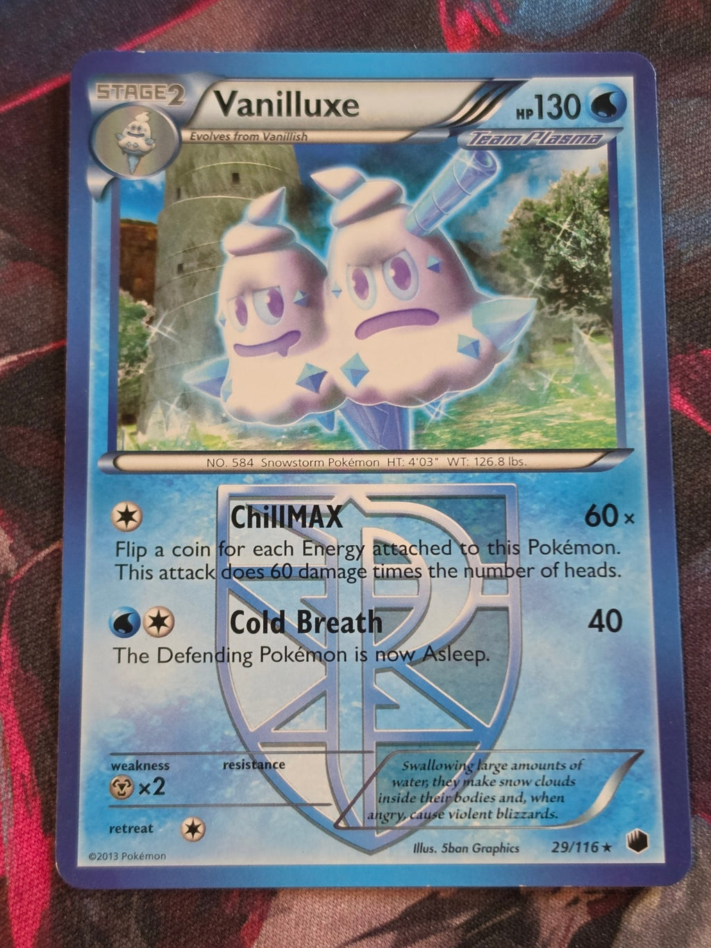 Vanilluxe (Team Plasma) - 29/116 - Plasma Freeze - Rare - NM - Pokemon