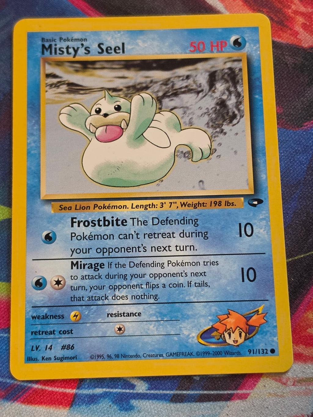 Misty's Seel - 091/132 - Gym Challenge - Common - Unlimited - NM Pokemon