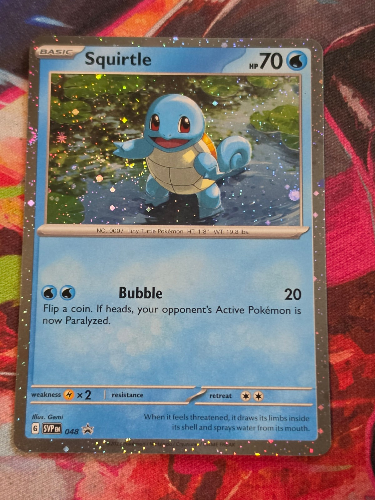 Squirtle (Cosmos Holo) - 048 - SV: Scarlet & Violet Promo Cards - Promo - NM Pokemon
