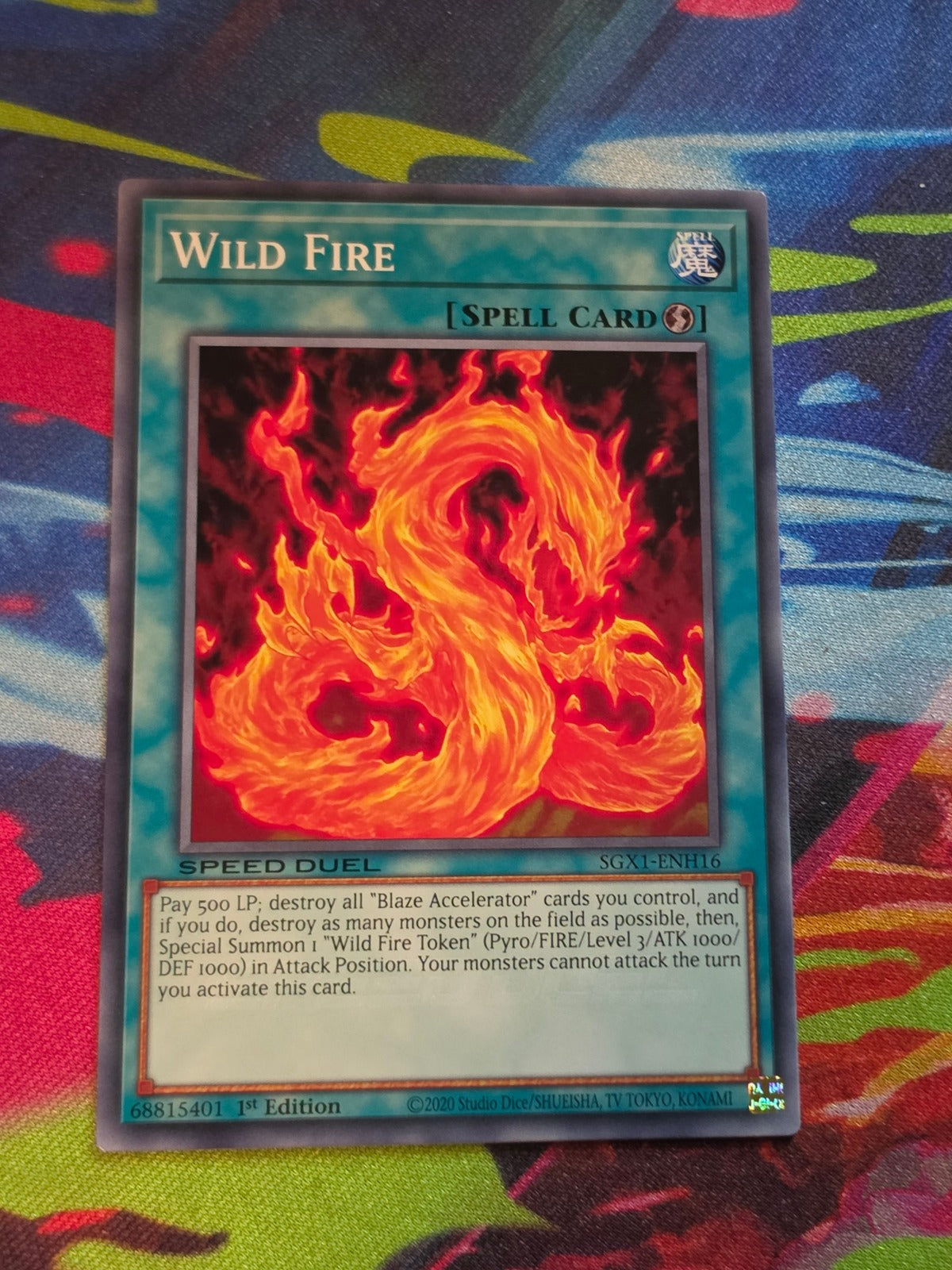Wild Fire Common Speed Duel GX: Duel Academy Box SGX1-ENH16 1st Edition LP Yu-Gi-Oh!